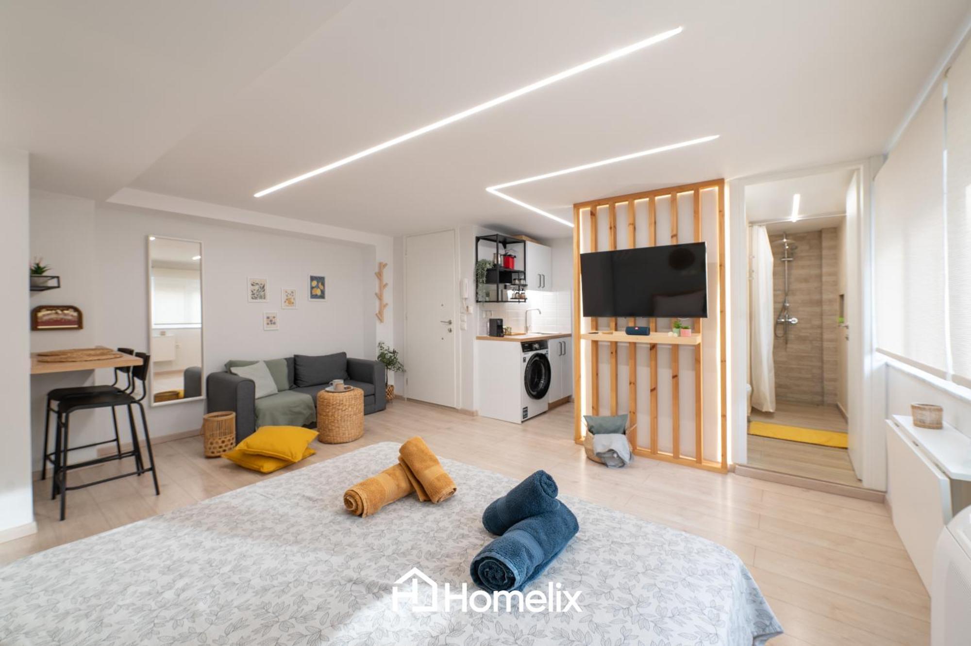 Roomaki - New & Stylish Studio In The Center With Parking Chalkís Dış mekan fotoğraf